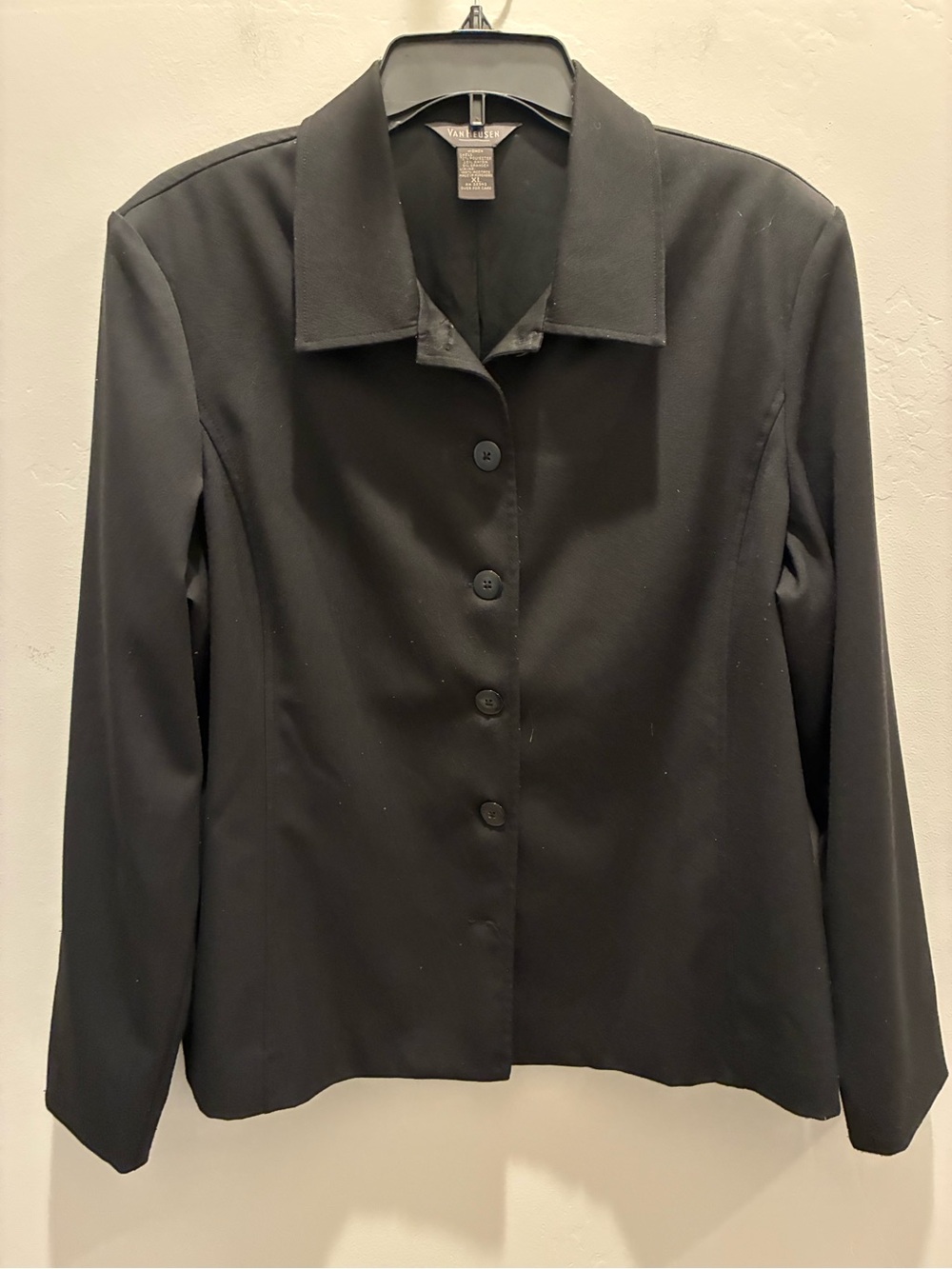 Van Heusen Black Women’s Button-Front Jacket